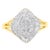 10K Yellow Gold Diamond Cocktail Ring (1/2 Cttw, J-K Color, I2-I3 Clarity) - Size 7 For Sale - Image 4 of 7