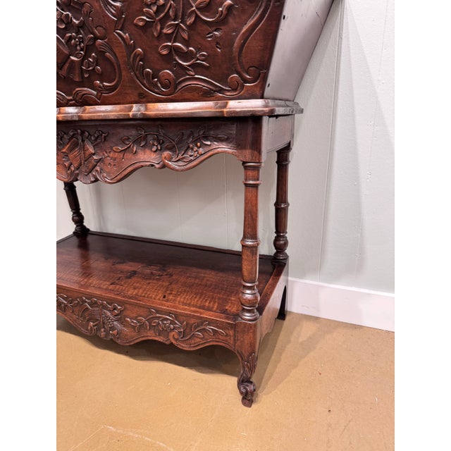 Late 19th Century French Walnut Console Table For Sale - Image 5 of 14