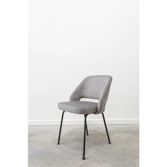 Black Set of Chairs in Metal and Fabric, 1970s For Sale - Image 8 of 11