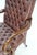 Pair Burgundy Leather Queen Anne Tufted Upholstery Walnut Armchairs MINT For Sale - Image 10 of 17