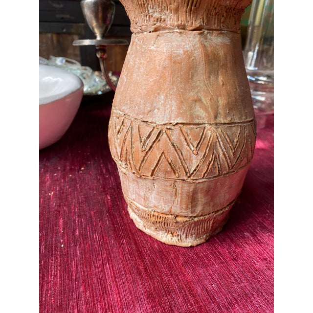 1970s Hand Carved Aztec Vase Chairish