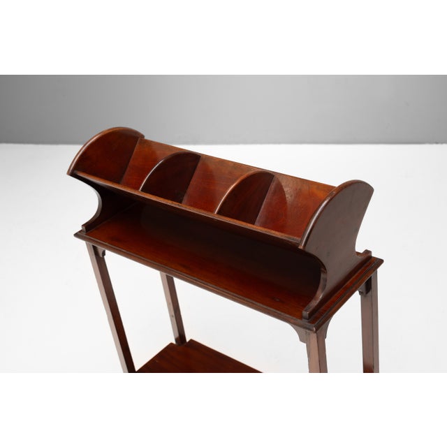 Mahogany Book Trough, 1920 For Sale - Image 3 of 6