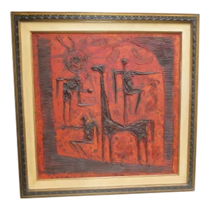 Mid-Century Painting by Luzon Circa 60s'