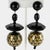 Contemporary Angela Caputi Black and Gold Resin Dangle Clip-on Earrings For Sale - Image 3 of 8