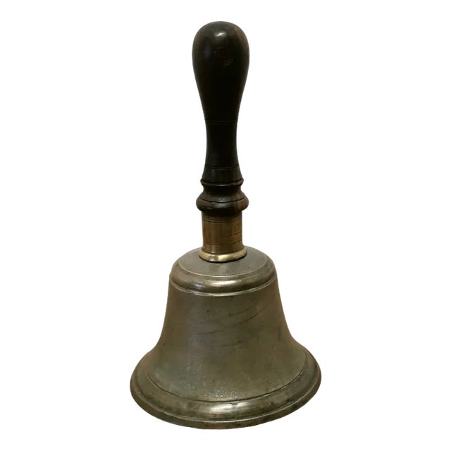 Vintage Bronze Hand Bell For Sale