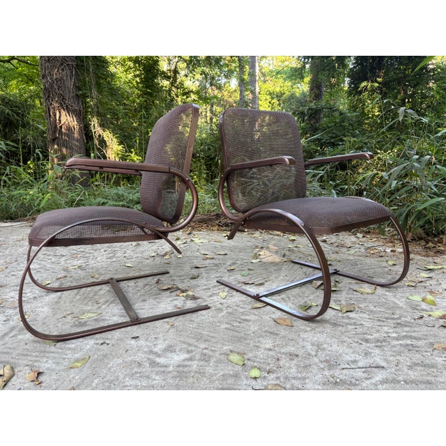 Mid Century Modern Rockers, a Pair- Restored For Sale In Atlanta - Image 6 of 8
