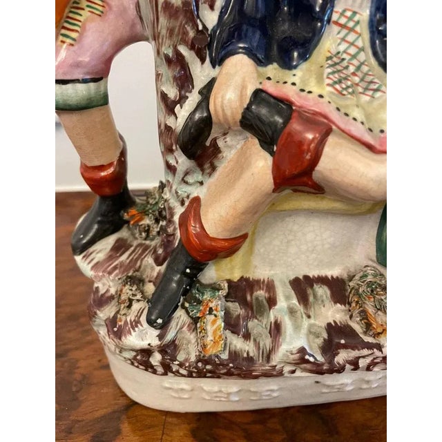 19th Century Staffordshire Flatback Figure, 1860s For Sale - Image 9 of 11