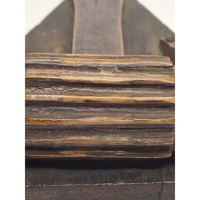 Museum Grade 18th Century Polish Galician Purim Grogger Rare Triangular Frame For Sale - Image 17 of 18