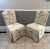 French Vintage 1960s French Revival Skirted Dining Chairs in Brunschwig & Fils Fabriano Fabric — Pair For Sale - Image 3 of 11