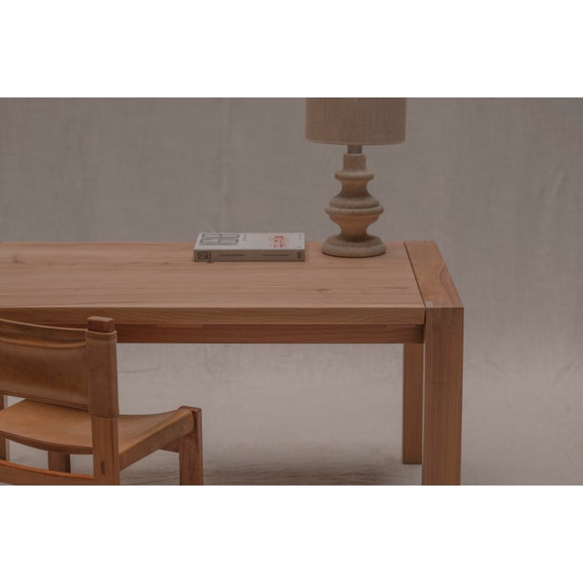 Brown French Elm Desk Set from Maison Regain, 1970s, Set of 2 For Sale - Image 8 of 16