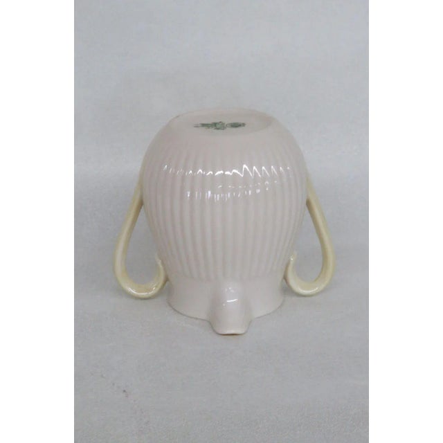 Belleek Ireland Lifford Pattern Porcelain Creamer With Double Spout For Sale - Image 9 of 11
