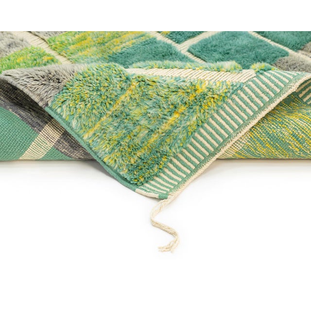 Hand-Knotted Wool Rug by Azele Studio For Sale - Image 4 of 10