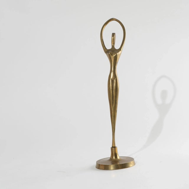 Vintage Brass Ballerina Figure For Sale In New York - Image 6 of 11
