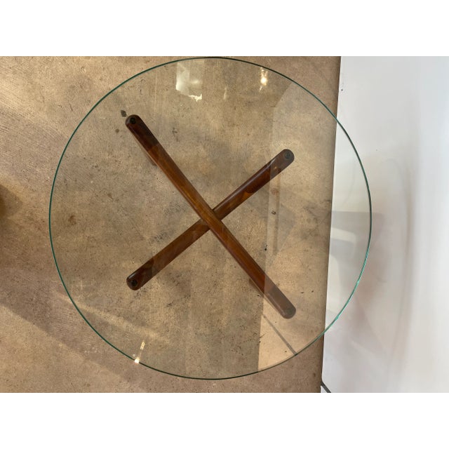 Mid-Century Modern Adrian Pearsall Glass Top End Tables, Unsigned - Set of 2 For Sale - Image 10 of 13