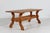Danish brutalist style coffee table of solid oak with rosette wood work decoration. Handcrafted by a Danish cabinetmaker...