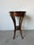 Vintage Italian Walnut Oval Side Table / Nightstand With Drawer For Sale - Image 12 of 12