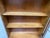Vintage Solid Wood Hanging Wall Cabinet / Curio & Brass Eagle Finial For Sale - Image 16 of 17