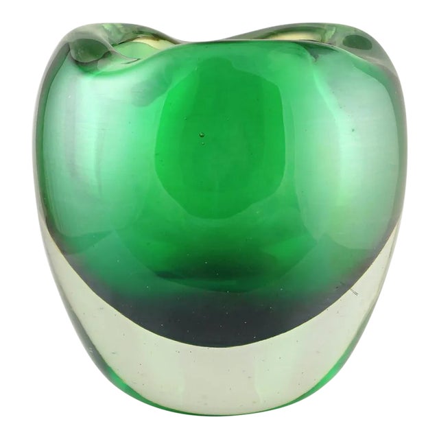 Mid 20th Century Italian Murano Art Glass Paperweight Vase by IVR Mazzega For Sale