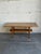 1960s Vintage Danish Oak Coffee Table With Patterned Ceramic Tile Top and Slatted Shelf 1970s For Sale - Image 5 of 10