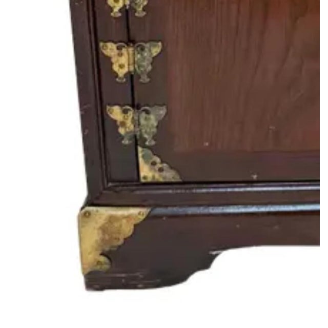 Stunning Vintage Late 20th Century Asian Ten-Drawer Apothecary Medicine Cabinet Chinoiserie Style for Ethan Allen For Sale - Image 14 of 15