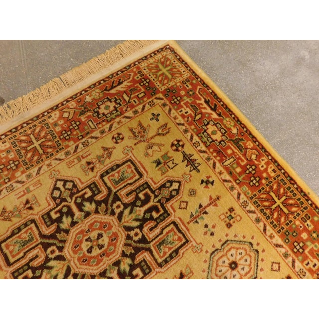 Metal 1990s Vintage Geometric Style Rug. 3'3"x 5'2" For Sale - Image 7 of 13