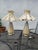 Mid-Century Modern Mid 20th Century Mid-Century Modern Matching Boudoir Glass Table Lamps For Sale - Image 3 of 5