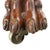Brown Classical Quervelle Inspired Drop-Leaf & Claw Foot Mahogany Banquet Table C1840 For Sale - Image 8 of 11