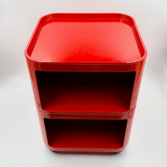 Red Red Square Componibili Storage Unit by Anna Castelli Ferrieri for Kartell, 1960s For Sale - Image 8 of 17