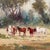 'Horses by the Eucalyptus' by Leonardo Remigante, 1973, Cuneo, Piedmont, Italian Impressionist, Equestrian For Sale - Image 9 of 10