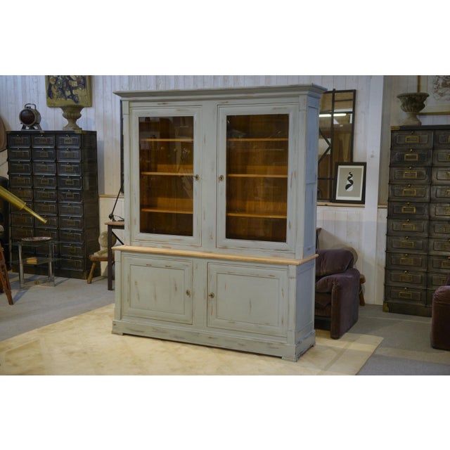 Patinated Two-Part Buffet by Crozatier, 1980s For Sale - Image 14 of 14