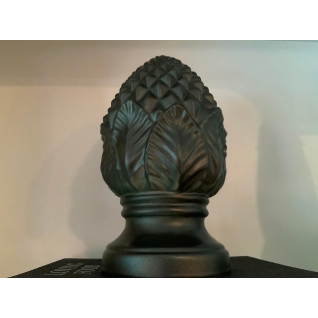 1980s Oversize Painted Porcelain Architectural Object For Sale - Image 9 of 11