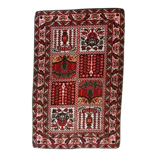 1950s, Vintage French Savonnerie Style Rug 3' X 7' For Sale