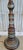 Unusual Egyptian Revival Japanese bronze floor lamp with cloisonne Egyptian figures. Measures 73 in to top of finial. Base...