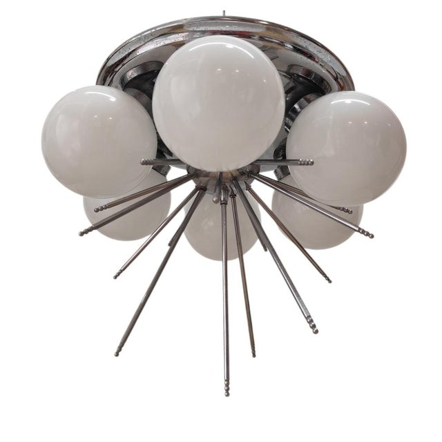 Space Age Sputnik Ceiling Lamp, 1960 For Sale - Image 9 of 9