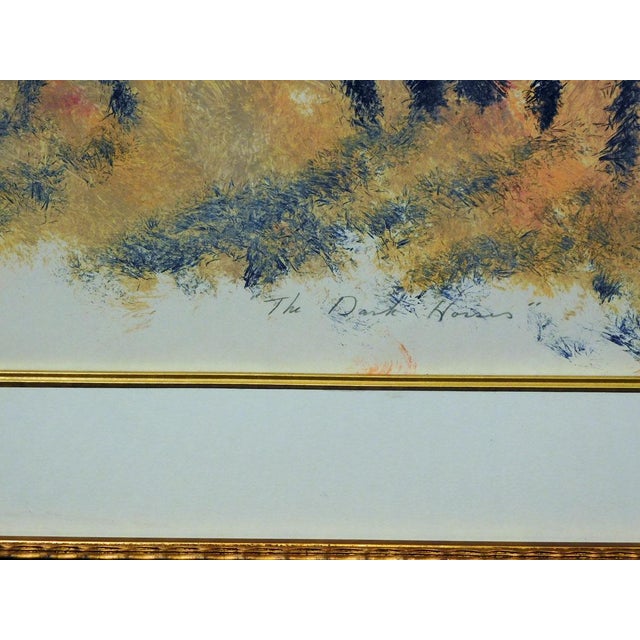 1990s "The Dark Horses" Earl Biss Original Limited Edition Serigraph For Sale - Image 10 of 10