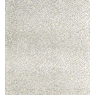 The House of Scalamandré Corallina Velvet Fabric, Blue Mist For Sale