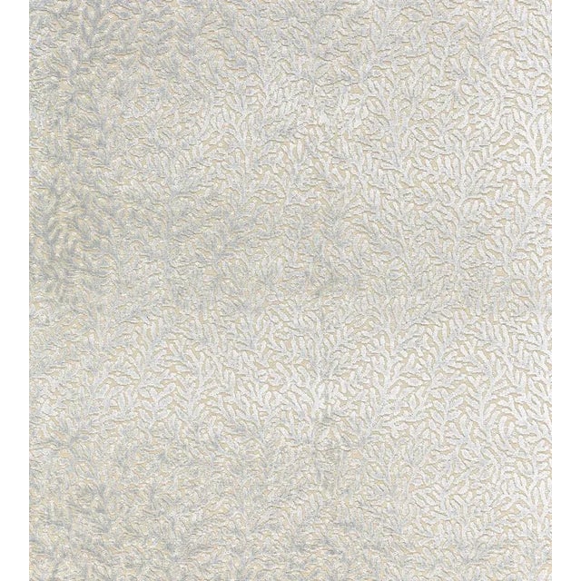 The House of Scalamandré Corallina Velvet Fabric, Blue Mist For Sale