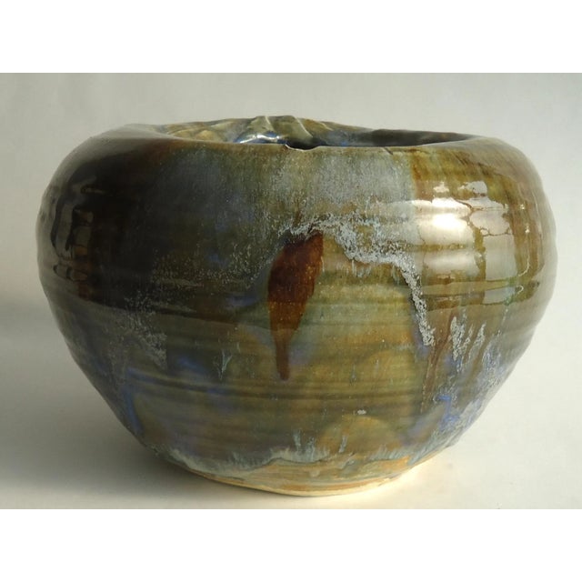 Gary Lange Art Nouveau Revival Figural Ceramic Sculptural Jardiniere For Sale - Image 4 of 9