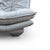 Animal Skin Vintage Nicoletti Italia Postmodern Gray Leather Loveseat, Italy, 1980s For Sale - Image 7 of 11