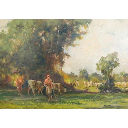 Mario Gheduzzi, Landscape, Oil on Panel, Framed For Sale - Image 12 of 18