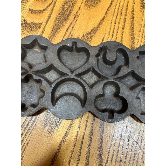 Shabby Chic 1970s Cast Iron Cooking Molds Tray For Sale - Image 3 of 6
