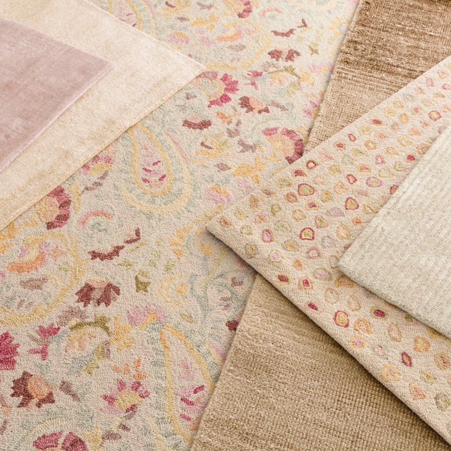 Contemporary Dash & Albert by Annie Selke Cat's Paw Pastel Micro Hooked Wool Rug, 7' 6" x 9' 6" For Sale - Image 3 of 6