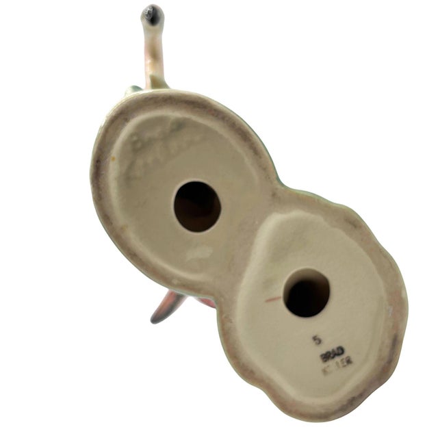 Ceramic 1940s Rare Mid-Century Double Pink Flamingo Ceramic Tabletop Statue by Brad Keeler For Sale - Image 7 of 8