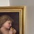 Vintage Oil Painting Child With Chick Classical Portrait Gilt Frame For Sale - Image 11 of 12