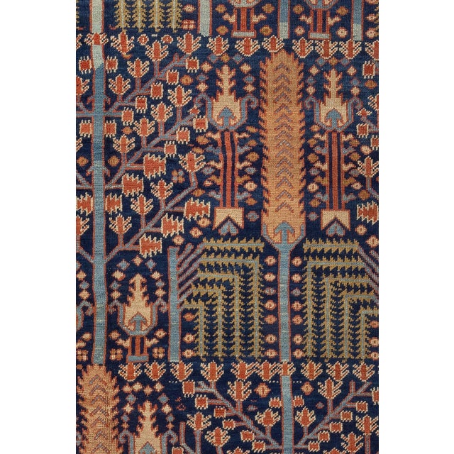 Persian Early 20th Century Zabihi Collection Persian Bakshaish Tree of Life Room Size Rug - 10'10" x 14'2" For Sale - Image 3 of 12
