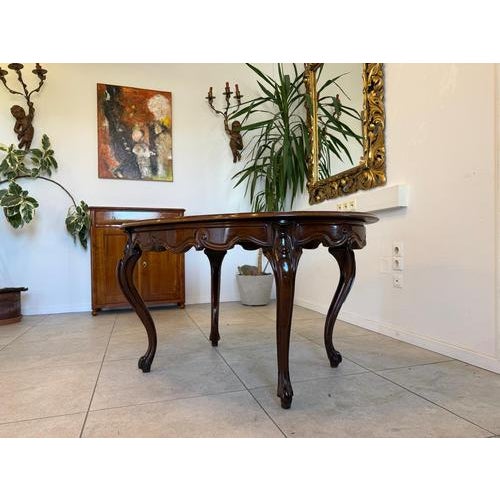 Chippendale Walnut Veneered Side or Dining Table, 1890s For Sale - Image 3 of 11