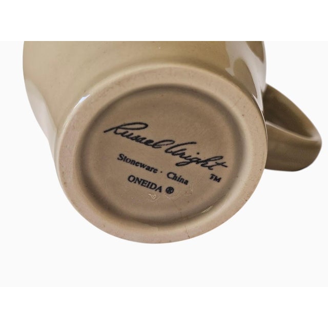 Gray Russel Wright Oneida 4-1/2" Tall Mugs - Set of Two - Gray - Euc - New - Unused For Sale - Image 8 of 8