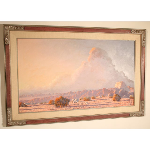 Realism Large Desert Landscape Painting by John Hilton (1904-1983) For Sale - Image 3 of 11