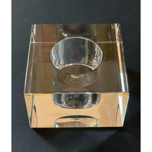 Glass GUCCI Crystal Votive Candle Holder For Sale - Image 7 of 9