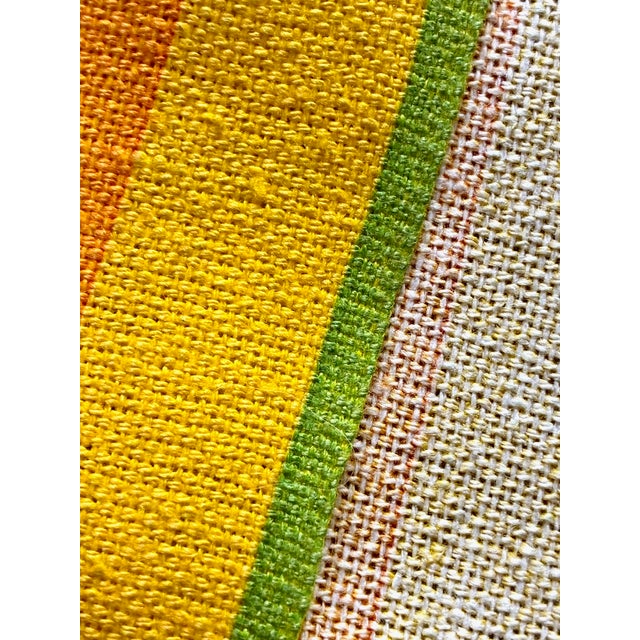 Textile 1960s Rainbow Upholstery Fabric 4.66 YDs For Sale - Image 7 of 9